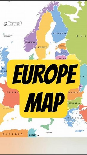 Master the Europe Map: Borders, Seas, and Landforms