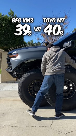 3.2M views · 32K reactions | BFG or Toyo - sure looks different! Thanks @Berzerkr #bfgoodrichtires #toyotires #chevrolet #chevy #silverado #prerunner | SocalPrerunner | Facebook