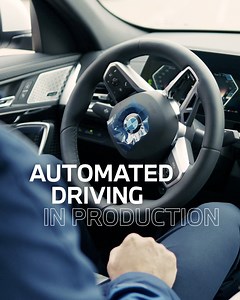 60K views · 1K reactions | Driverless in production  What started as a startup collaboration has grown into a game-changing vehicle logistics solution, enabling newly produced BMW and MINI models in our Leipzig, Regensburg, and Dingolfing plants to travel for over a kilometer without a driver. More plants will follow soon. #BMWGroup #BMWiFACTORY #innovation | BMW Group | Facebook