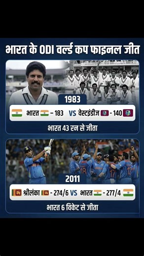 India World Cup Victory History | 1983 & 2011 Finals #worldcup #worldcuphistory #1983worldcup