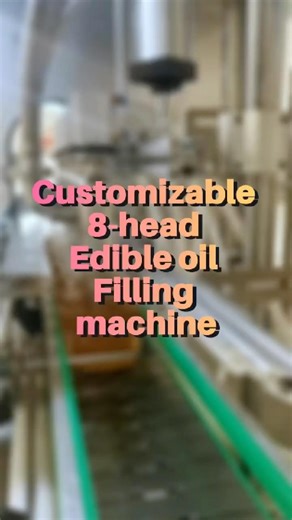 Customizable 8-head edible oil filling machine #factory #fillingmachine #machine #factoryproducts