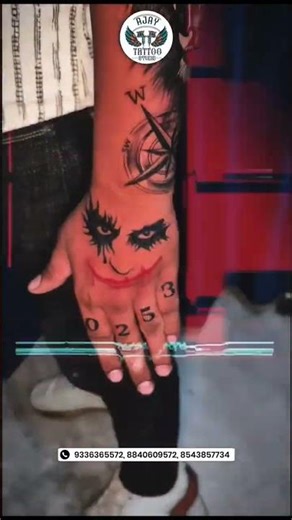 Fearless Ink – Joker Tattoo Vibes #JokerTattoo #DarkInk #TattooArtIndia #AjayTattooStudio