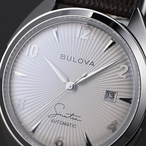 Le linee classiche di Bulova Frank Sinatra collection riprendono lo stile degli orologi indossati dal cantante americano. | Bulova
