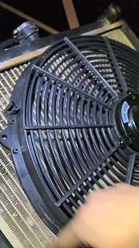 how to install electric radiator fan with zip ties.