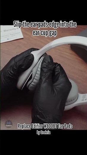 How to Replace Edifier W800BT Headphones Ear Pads / Cushions | Geekria