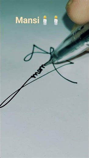 Mansi Stylish Signature #signature #music #art #viral #viral #viralvideo #shortvideo #shorts 🕯️🖋️❤️