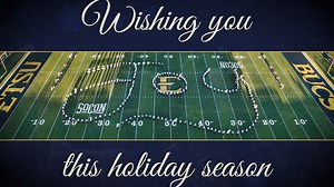 With 250 members, the ETSU Marching Bucs – the largest marching band in ETSU history – added another level of excitement to the games, energizing the crowd with fight songs and spirit and delivering memorable halftime shows. From school spirit to the spirit of the season – enjoy some holiday tunes performed by the ETSU Marching Bucs! 💙💛 #etsu #easttennessestateuniversity | East Tennessee State University