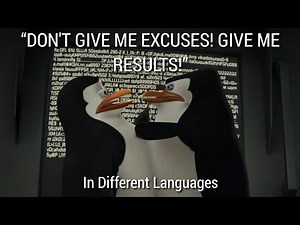 “DON'T GIVE ME EXCUSES! GIVE ME RESULTS!” In Different Languages. «Madagascar» (2005).