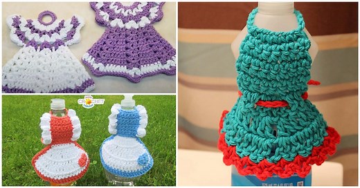 Dish Soap Dress Free Crochet Patterns + Video Tutorial