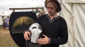 Bascinet with Visor and Bargrill