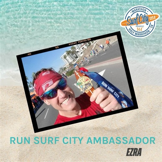 Hello Surf City runners! My name is Ezra and I am so thrilled to be one of your running ambassadors this year. I have been running the Surf City Marathon since it’s been called the Surf City Marathon and before that I ran the Pacific Shoreline Marathon (anyone remember that?) I grew up in New Jersey and moved to California in 1991. I didn’t start my running journey till 1998 and I have not stopped yet. I live in Glendale and run most weekends with the Pasadena Pacers. I am their half marathon co
