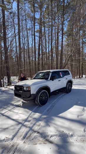Winter with 2026 Toyota Land Cruiser 1958 Edition - Ice Cap color! #landcruiser #landcruisers #toyotalandcruiser #landcruiserprado #landcruiserclub | Toyotajeff