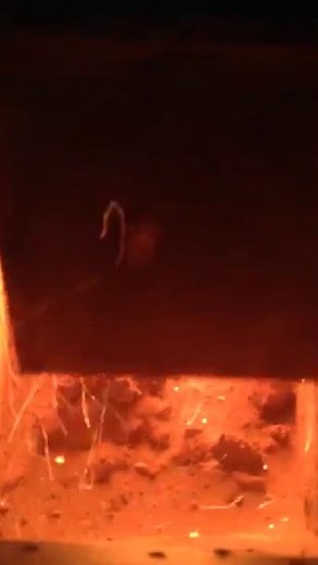 Inside a bubbling fluidized bed.