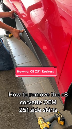 How to Remove C8 Corvette OEM Z51 Side Skirts