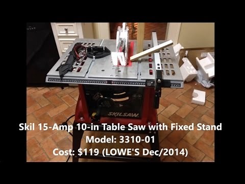 Assembly of a Skil Table Saw 3310 10in 15amps - Step by Step