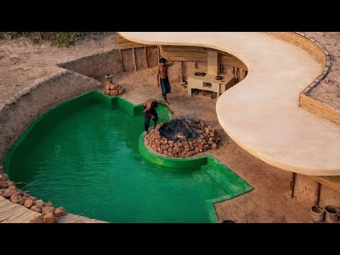 Satisfying Green Underground-Style Pool Transformation! 🤯💦
