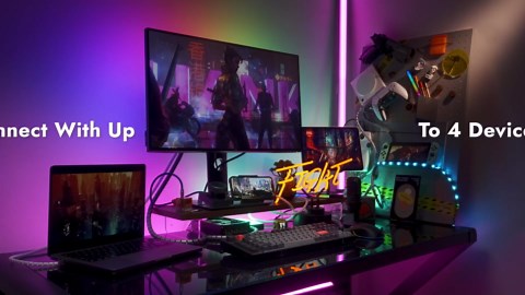 LEMOKEY L3 TKL Layout Wireless QMK/Launcher Full-Metal Hot-Swappable RGB Backlight Custom Mechanical Keyboard for Windows/Linux,Gateron Banana Switch,Fully Assembled Knob-Blue