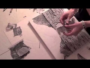Landscape Art done with Newspaper