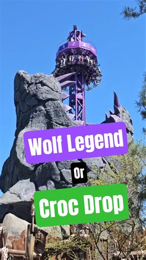 Croc Drop vs Wolf Legend!! Best Themed Drop Tower? #planitpark #chessington #gardaland