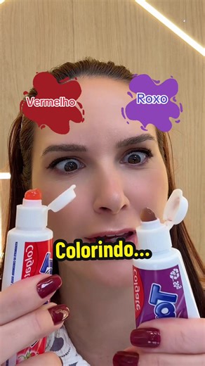 Misturando as cores ! #cores | vermelho e roxo