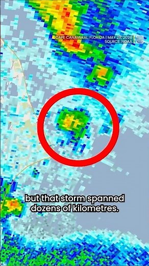 Dramatic rocket explosion caught on weather radar | #blueorigin