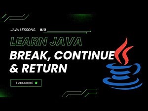 Break, Continue & Exit in Loops | Java Tutorial