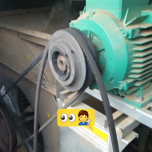 Melted belt due too blower fan bearing damages. #hvac #breakdown