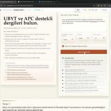 Akademisyenler İçin AI Destekli Dergi Seçme Aracı