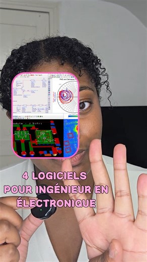 @jessilab_ on Instagram: "Les logiciels d’ingénierie électronique que j’utilise, et les projets que j’ai réalisés avec : KiCad → Carte de commande d’onduleur CST Studio → Antennes + filtre SIW Quartus → Fréquence-mètre en VHDL ADS Studio → Amplificateur faible bruit #electronique #tech #techgirl #iot #electronics #maker #diy #ingenieure #womeninstem #arduino #esp32 #engineering #electricalengineering"