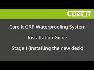 Cure It GRP Waterproofing System Installation - Stage 1 (Installing the New Deck)