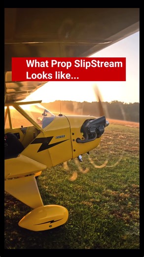 Prop tip vortices give a good visual of “spiraling slipstream” #aviation #pilot #flying