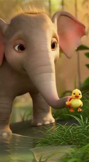 Baby Elephant Saves a Duckling 🐘🦆 Heartwarming 3D Animated Short