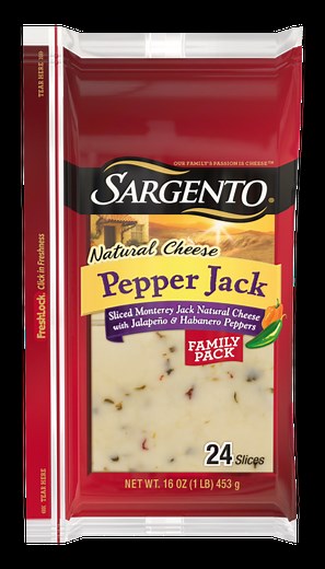 Sliced Pepper Jack Natural Cheese, 24 slices