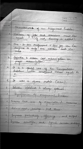Hungarian method of assignment | Define assignment| #operationsresearch #assignment #hungarianmethod
