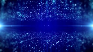 Blue Background. Blue Abstract background. Abstract gradient particle waves seamlessly flowing with soft light and bokeh.