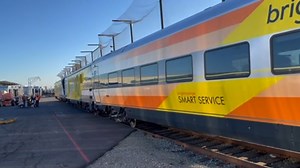 61K views · 2.7K reactions | History in the making as Bright Orange 2 rolled out of the Siemens Rolling Stock facility in Sacramento - destination Florida! This completes our fleet of 10 train sets and is the final of the five new trains for our Orlando extension! We can’t wait to welcome Bright Orange 2 to our Vehicle Maintenance Facility in Orlando. Safe travels, and see you soon, Bright Orange 2! | GoBrightline | Facebook