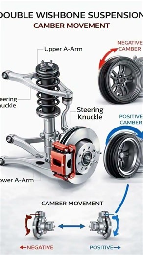 DOUBLE Wishbone Suspension working.#cars #mechanic #tips#youtubeshorts #suscribe #rahmankhanofficial