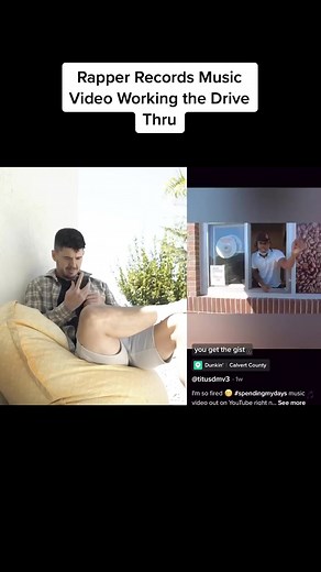 Rapper Records Music Video Working the Drive Thru 🤯 lets blow him up