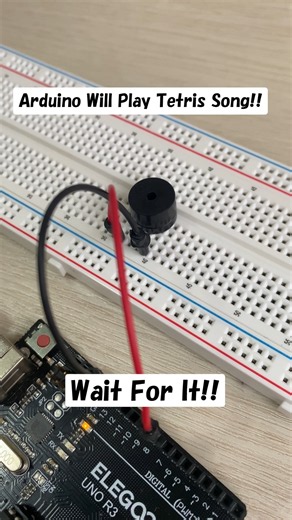 【Arduino Buzzer Music】Arduino Will Play Tetris Song!!