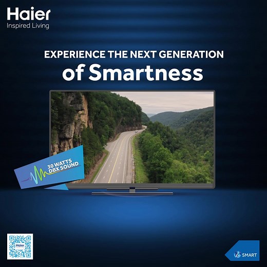 9.4K views · 409 reactions | Haier Smart LED TV comes with bluetooth remote control that lets you experience the next generation of smartness. For more details visit: https://bit.ly/2RROpIn #Haier #HaierLEDTVs | Haier | Facebook