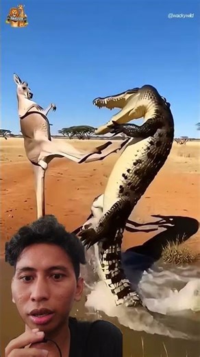 Kangaroo 🦘 vs. Crocodile 🐊