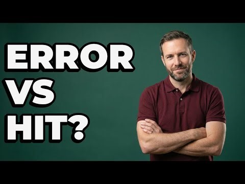 How Can an Error Prevent a Base Hit?