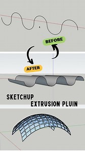 878 reactions · 31 comments | Read Caption  Extrusion Tool Is great Plugin for Sketchup to create line to Face This Tool offer Much more options For making Complex Shapes to faces If you want more Reel On this pluging comment 'more' And if you want This plugin link Comment 'face' Don't Forget to Follow  @cad2grow @cad2grow #viral #tutorials #trimble #cad2grow | Tutorial Cad2grow 001 | Facebook