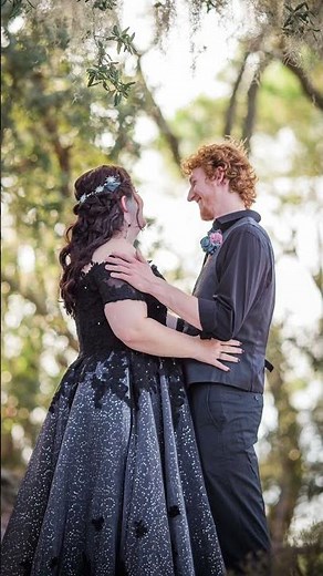 Black Wedding Dress Ideas | Cocomelody Real Bride - Customized Black Wedding Dress LD5830