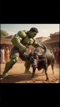 Hulk vs ox | Hulk funny video #shorts #hulk #hulkfunny #shortsfeed #ai #aihulk