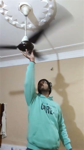 Ceiling Fan Stop 🛑 Hand | Dangerous Fan Experiment 😱 | Funny Shorts