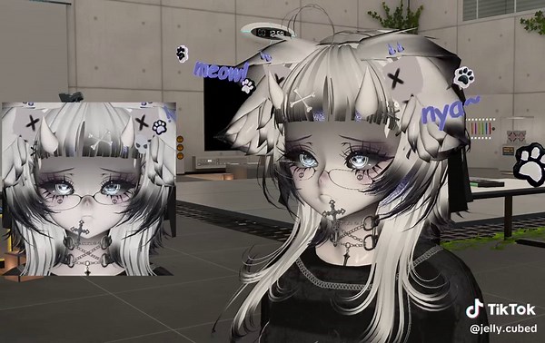 lil wippypoo of the face tracking for @Cozu ‘s latest lil halloween model 😋 (sooooon) #vrchat #facetracking #unity3d #wip #vrchatavatar