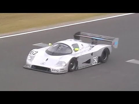 1989 Sauber Mercedes C9 Group C brutal twin turbo V8 sound Le Mans | Phillip Island Classic 2009