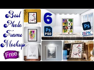 ‎Photo Frames Mockup Psd Free for Photoshop | Modern Photo Frame Mockup PSD Free