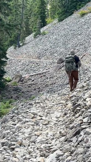Hiking into the Bull Of The Woods wilderness country in search of bears.